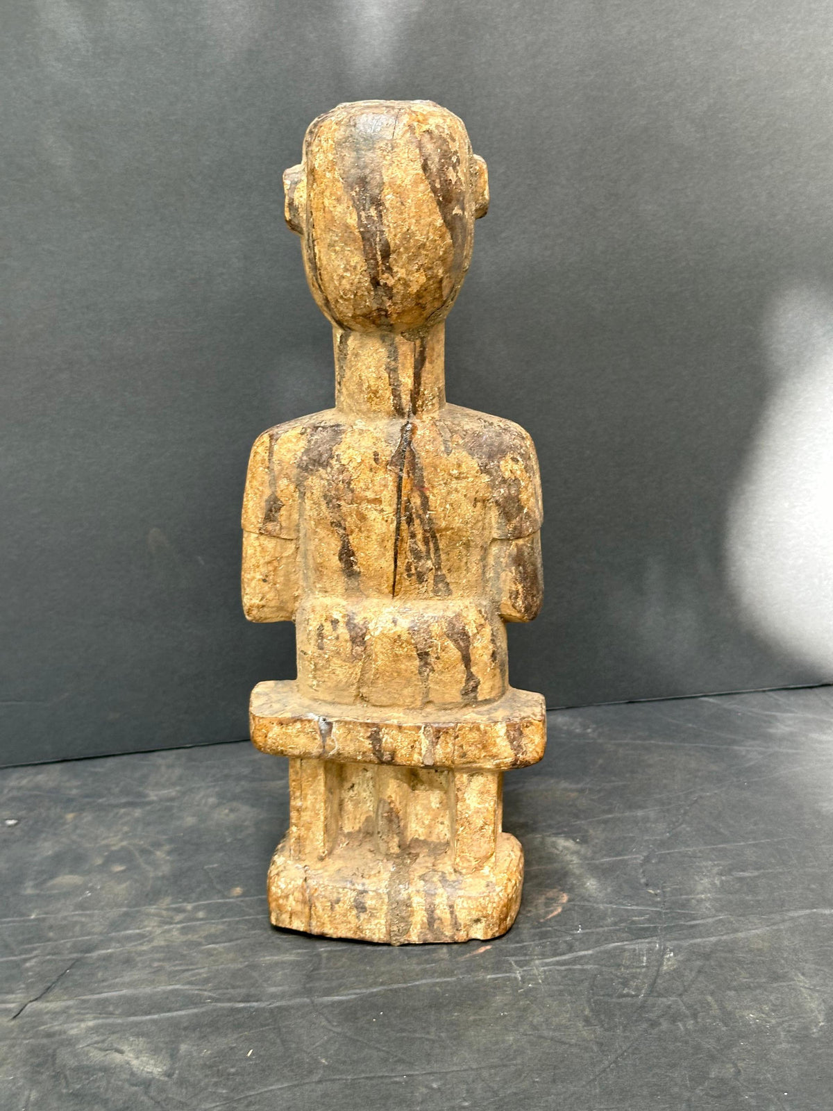 Vintage Adan Aklama Figure - Seated Carving from Ghana/Togo 11.5” | African Tribal Art Decor