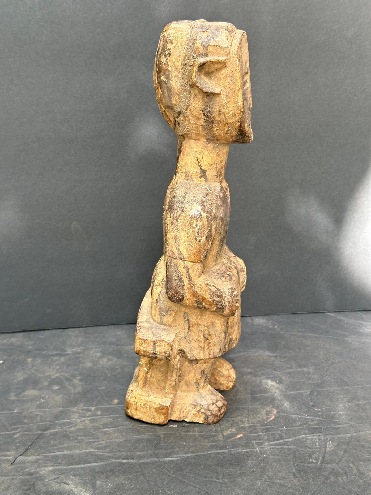 Vintage Adan Aklama Figure - Seated Carving from Ghana/Togo 11.5” | African Tribal Art Decor