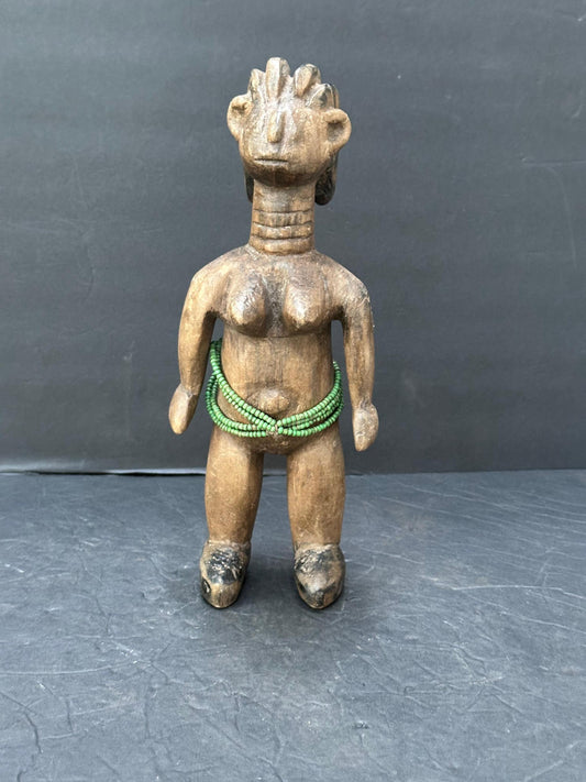 Vintage Ewe Doll (Togo, West Africa) - Fertility and Ancestral Art - 11" Tall | African Tribal Art Decor