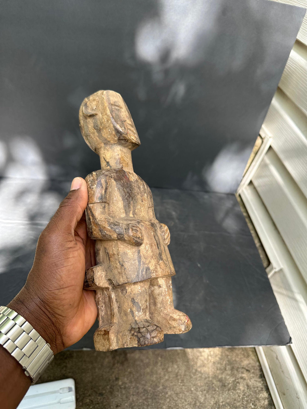 Vintage Adan Aklama Figure - Seated Carving from Ghana/Togo 11.5” | African Tribal Art Decor