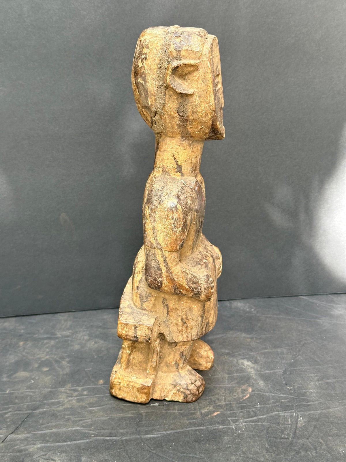 Vintage Adan Aklama Figure - Seated Carving from Ghana/Togo 11.5” | African Tribal Art Decor