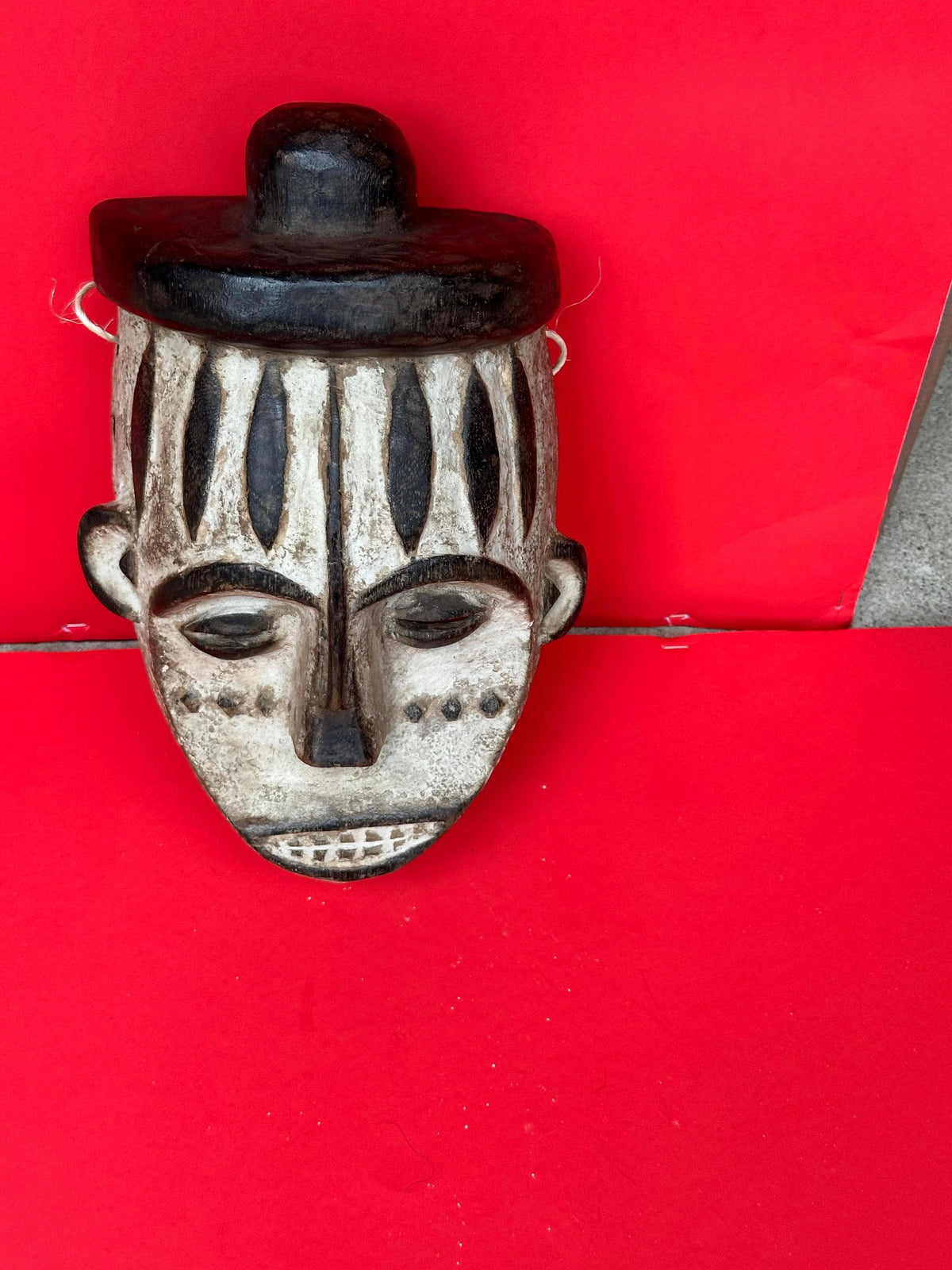 Fang Portrait Mask Carved Wood Gabon Cameroon African Tribal Art 12x7x4"
