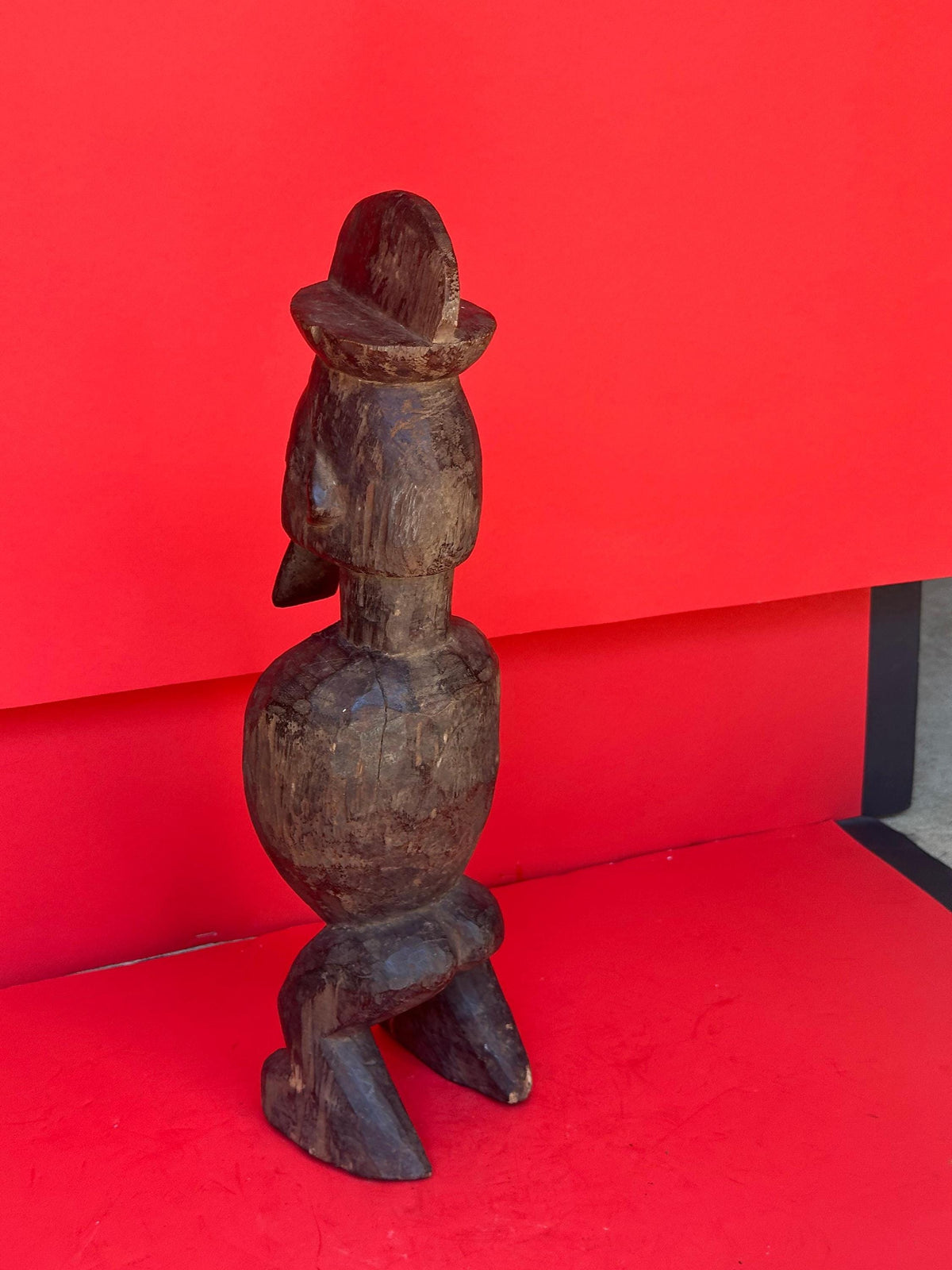 Vintage Teke Power Figure (Nkiba) - Ritual Statue from Congo - African Tribal Art 18.5"