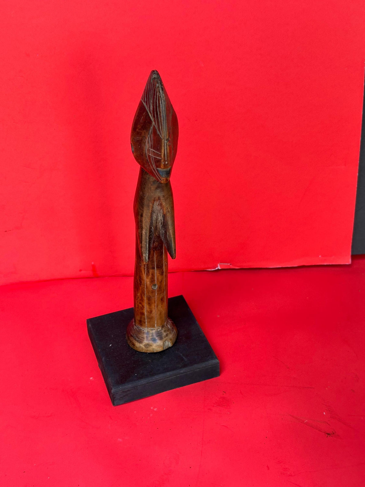 Vintage Mossi Biiga Fertility Doll Carved Wood Burkina Faso Tribal Art 9"