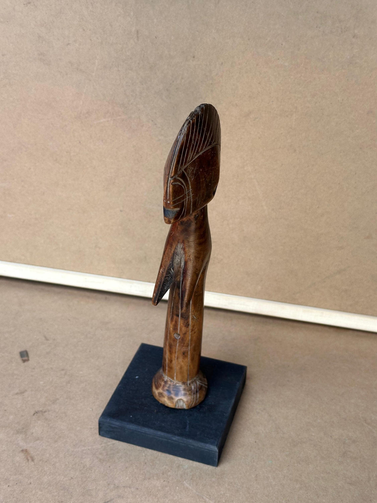 Vintage Mossi Biiga Fertility Doll Carved Wood Burkina Faso Tribal Art 9"