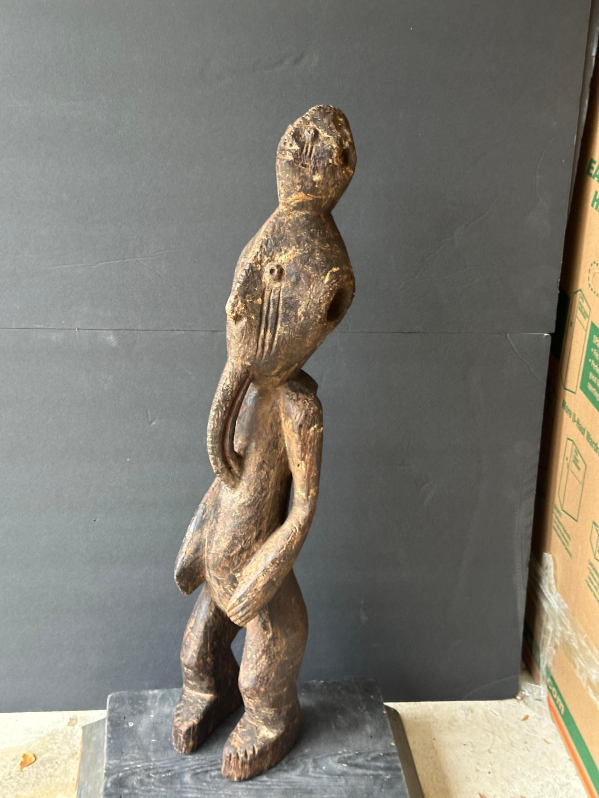 Vintage Chamba Figure - Nigerian / Cameroonian Tribal Art 28" | African Tribal Art Decor