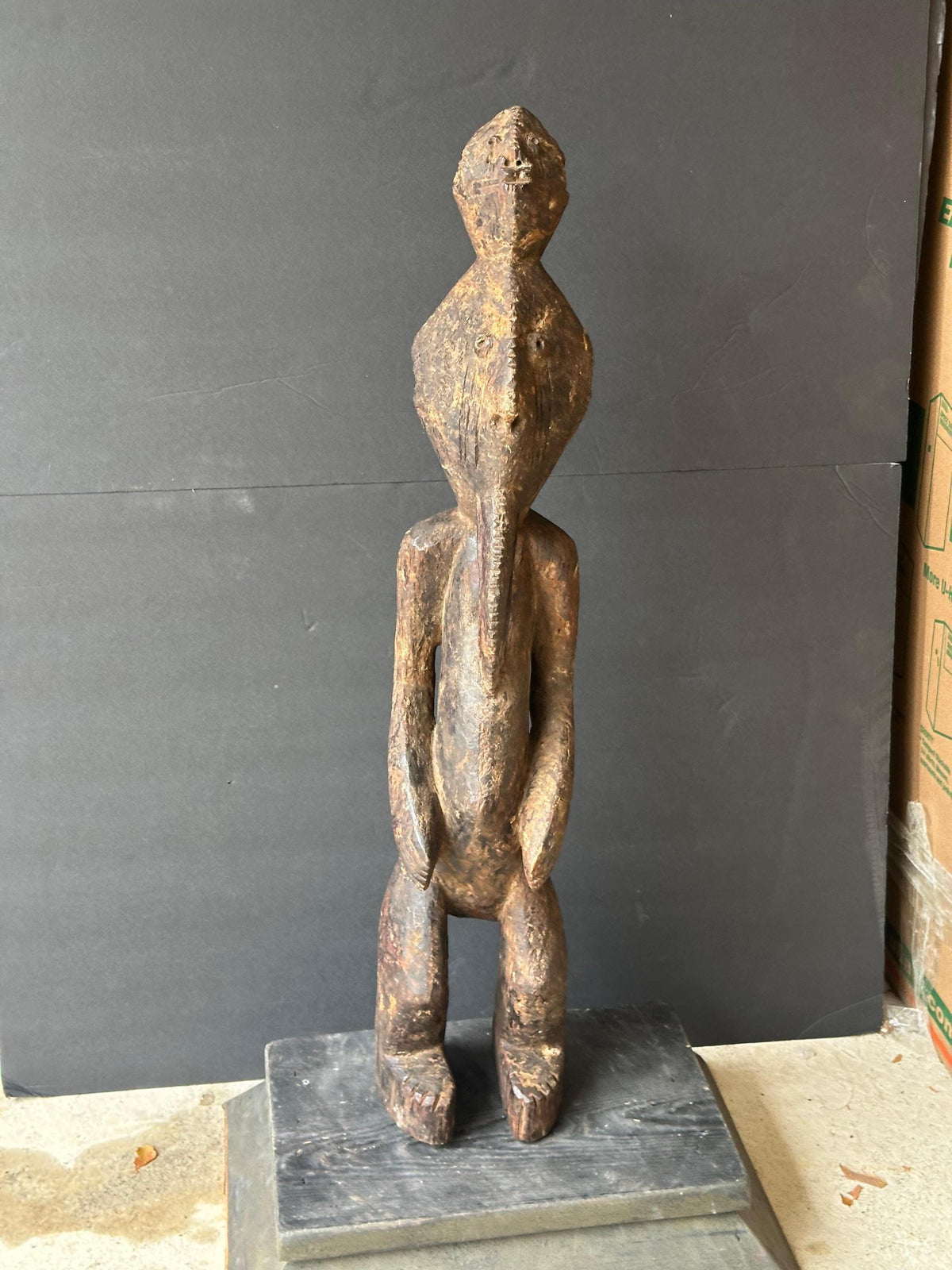 Vintage Chamba Figure - Nigerian / Cameroonian Tribal Art 28" | African Tribal Art Decor
