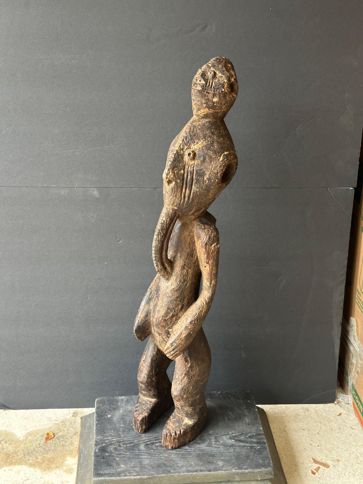Vintage Chamba Figure - Nigerian / Cameroonian Tribal Art 28" | African Tribal Art Decor