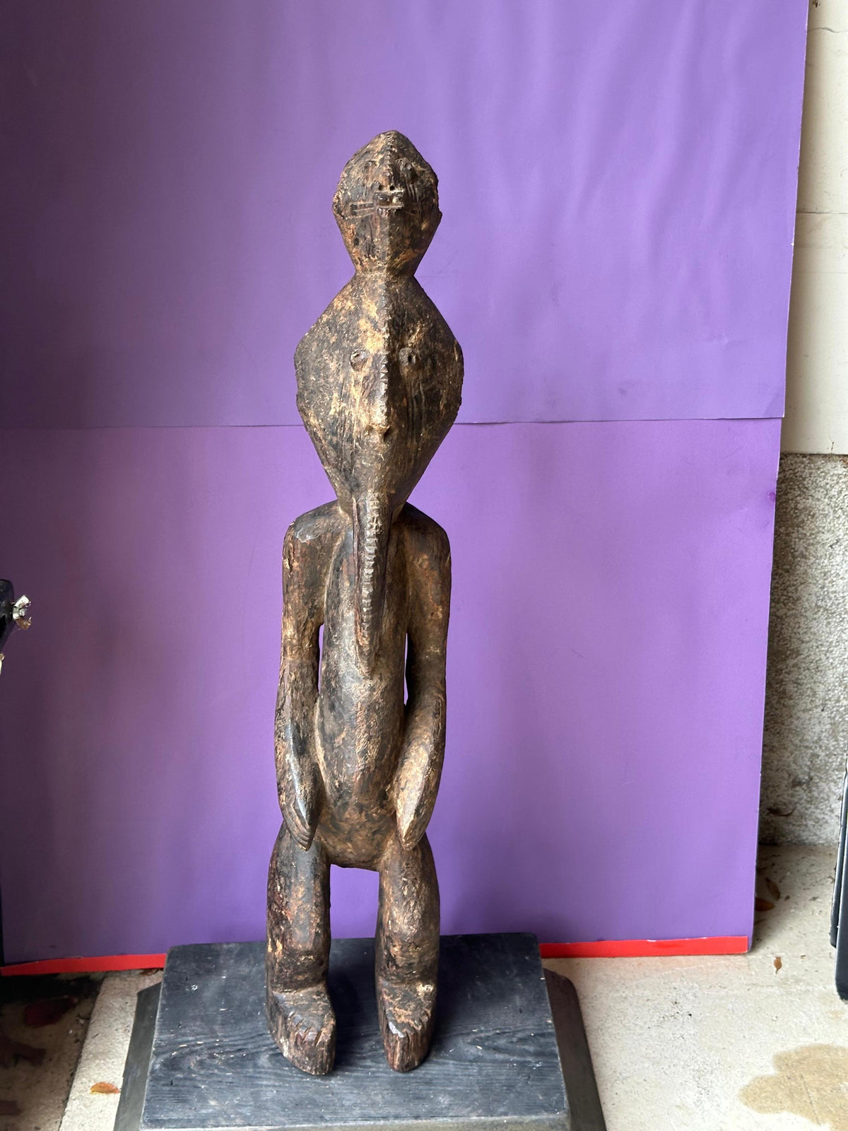 Vintage Chamba Figure - Nigerian / Cameroonian Tribal Art 28" | African Tribal Art Decor