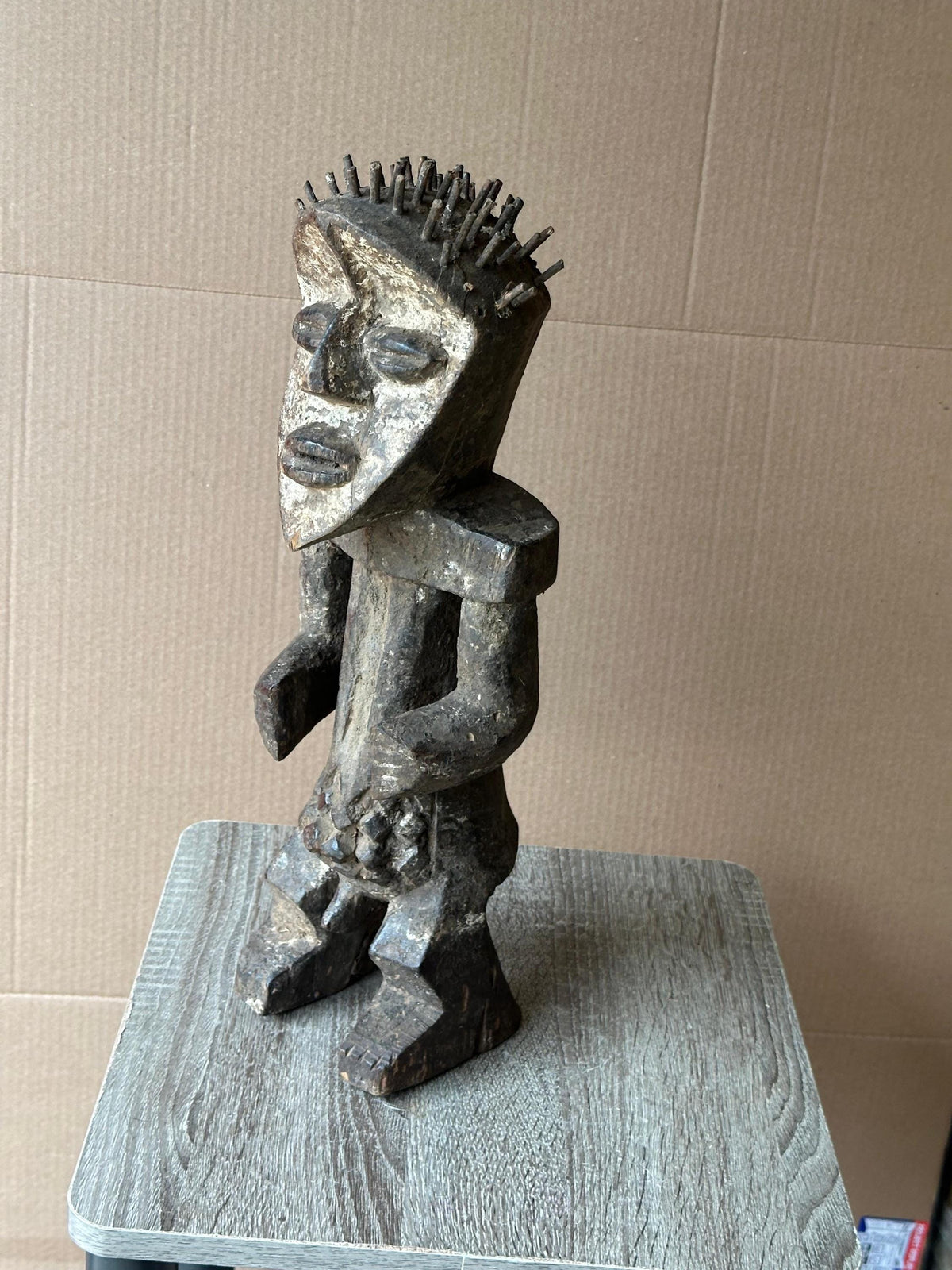 Vintage Mambila Shrine Figure - Tadep - from Cameroon - African Tribal Art 16"