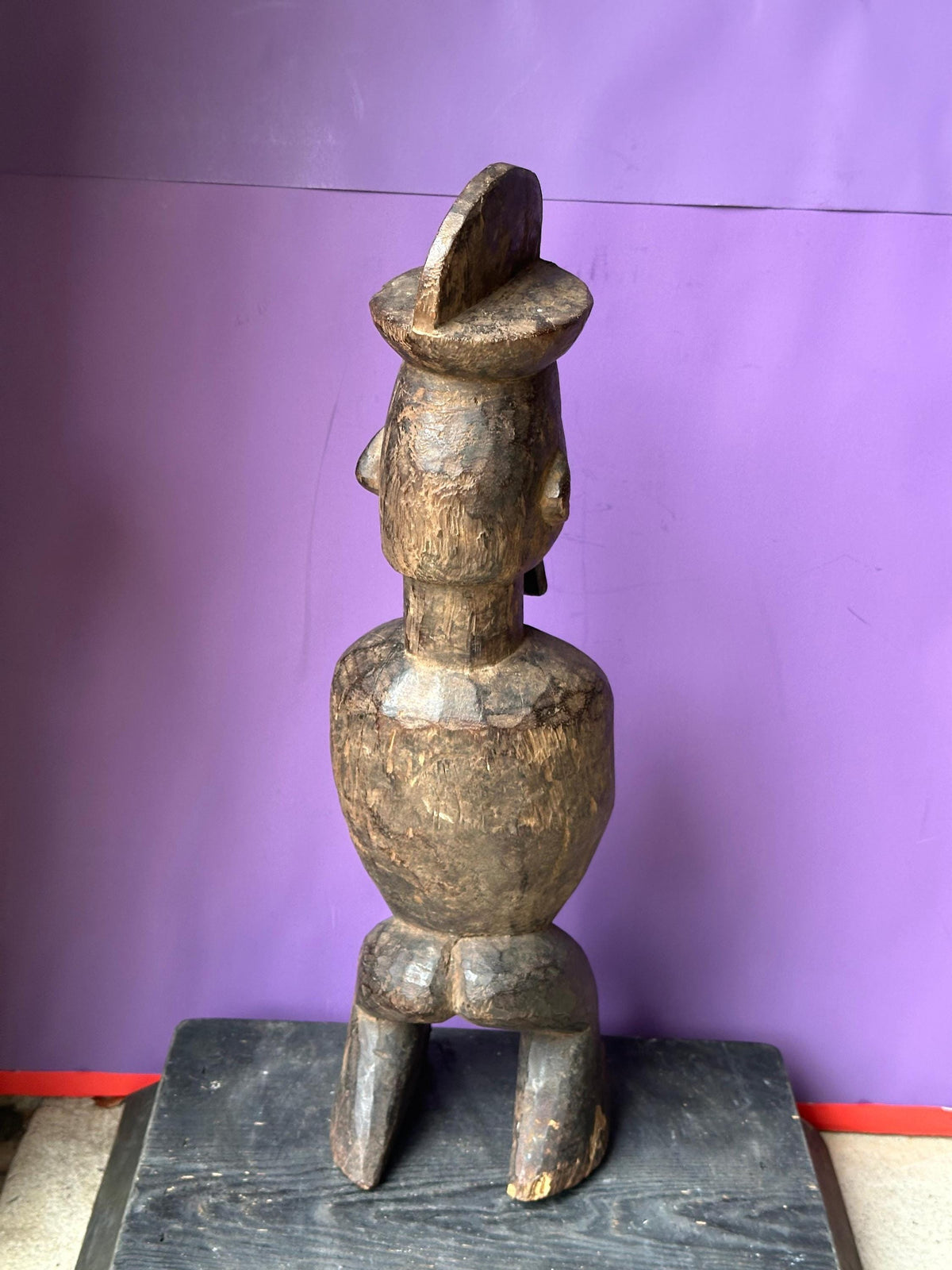 Vintage Teke Power Figure (Nkiba) - Ritual Statue from Congo - African Tribal Art 18.5"