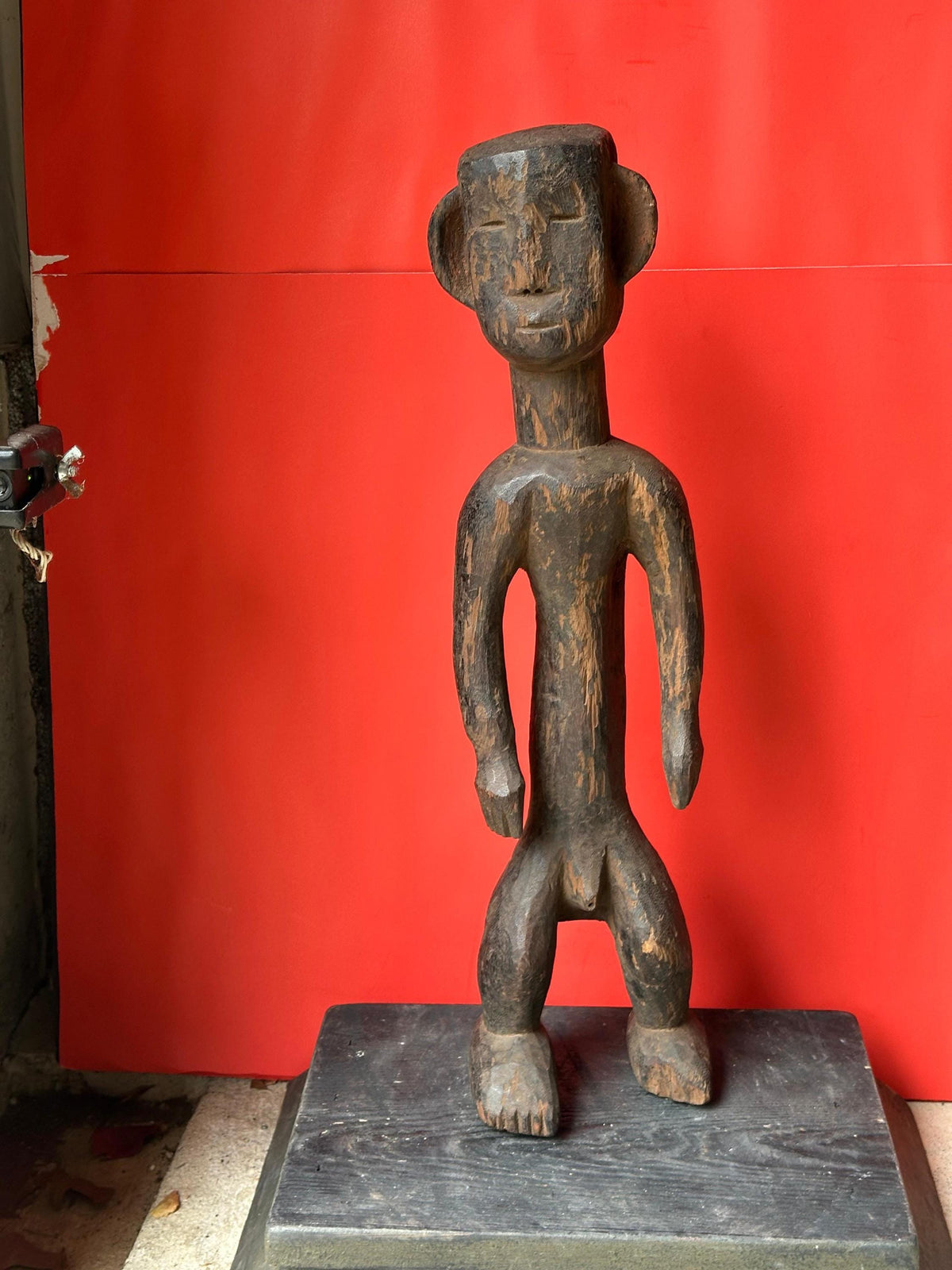 Vintage Montol Figure - 20.5" Nigerian Tribal Art Sculpture | African Tribal Art Decor
