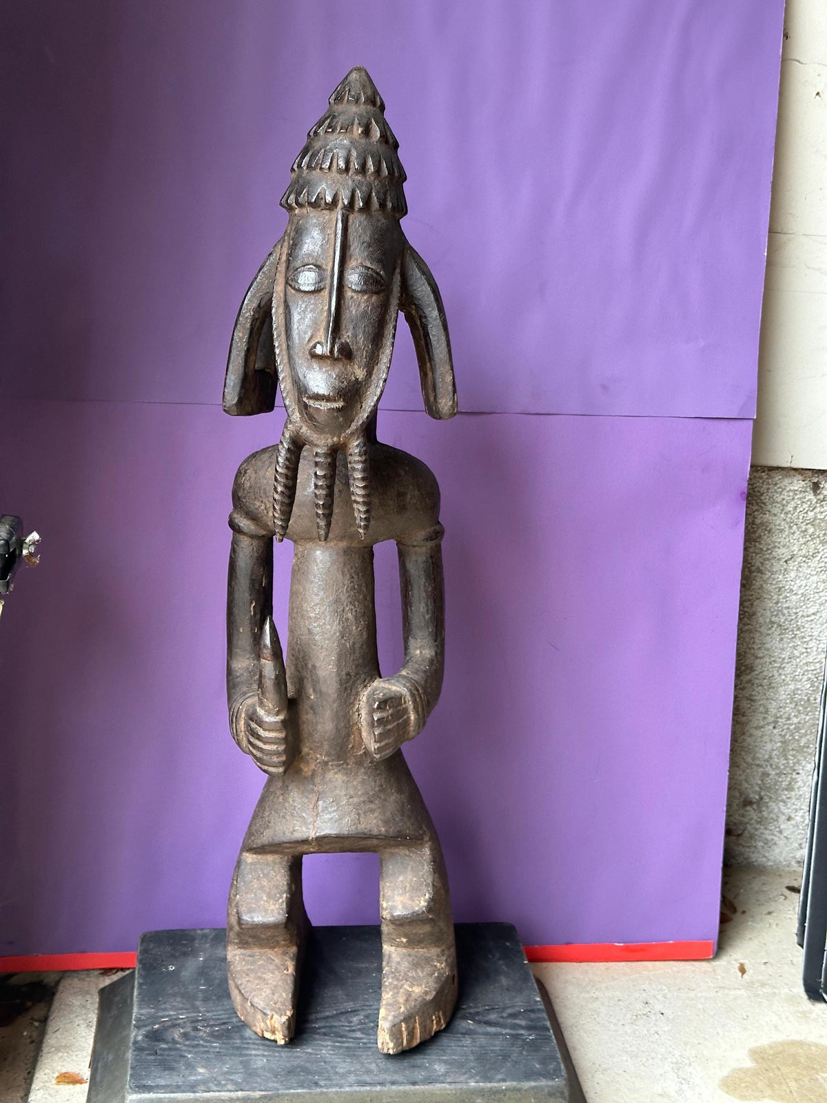 Vintage Dukuum Figure from the Ham People of Nigeria 28.5" | African Tribal Art Decor