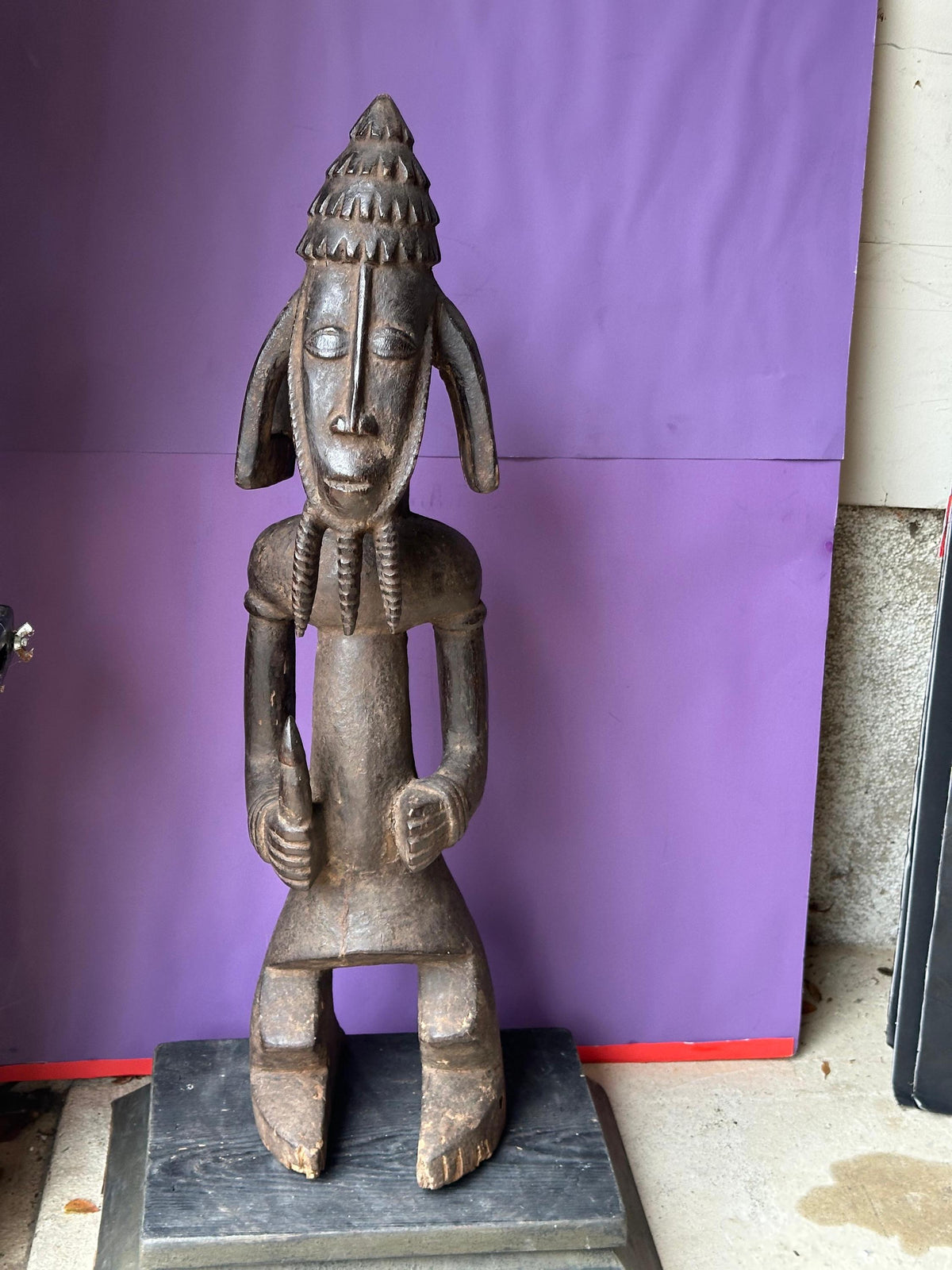 Vintage Dukuum Figure from the Ham People of Nigeria 28.5" | African Tribal Art Decor