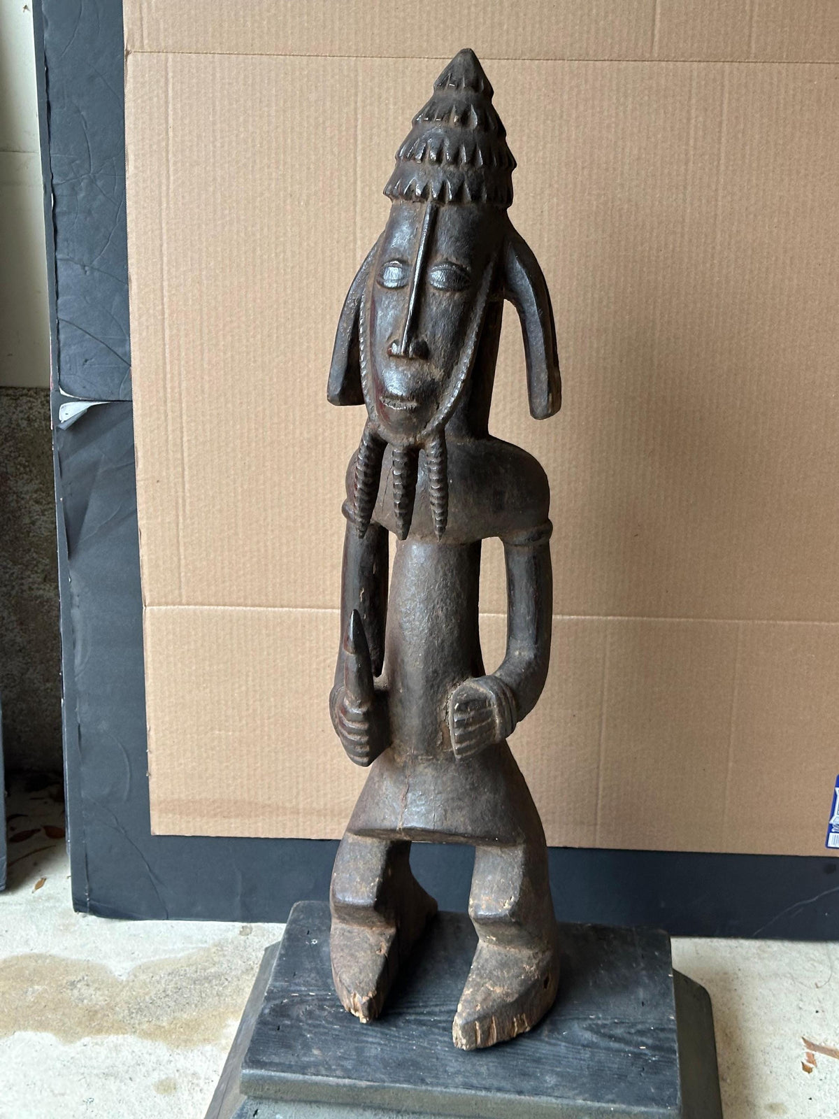 Vintage Dukuum Figure from the Ham People of Nigeria 28.5" | African Tribal Art Decor