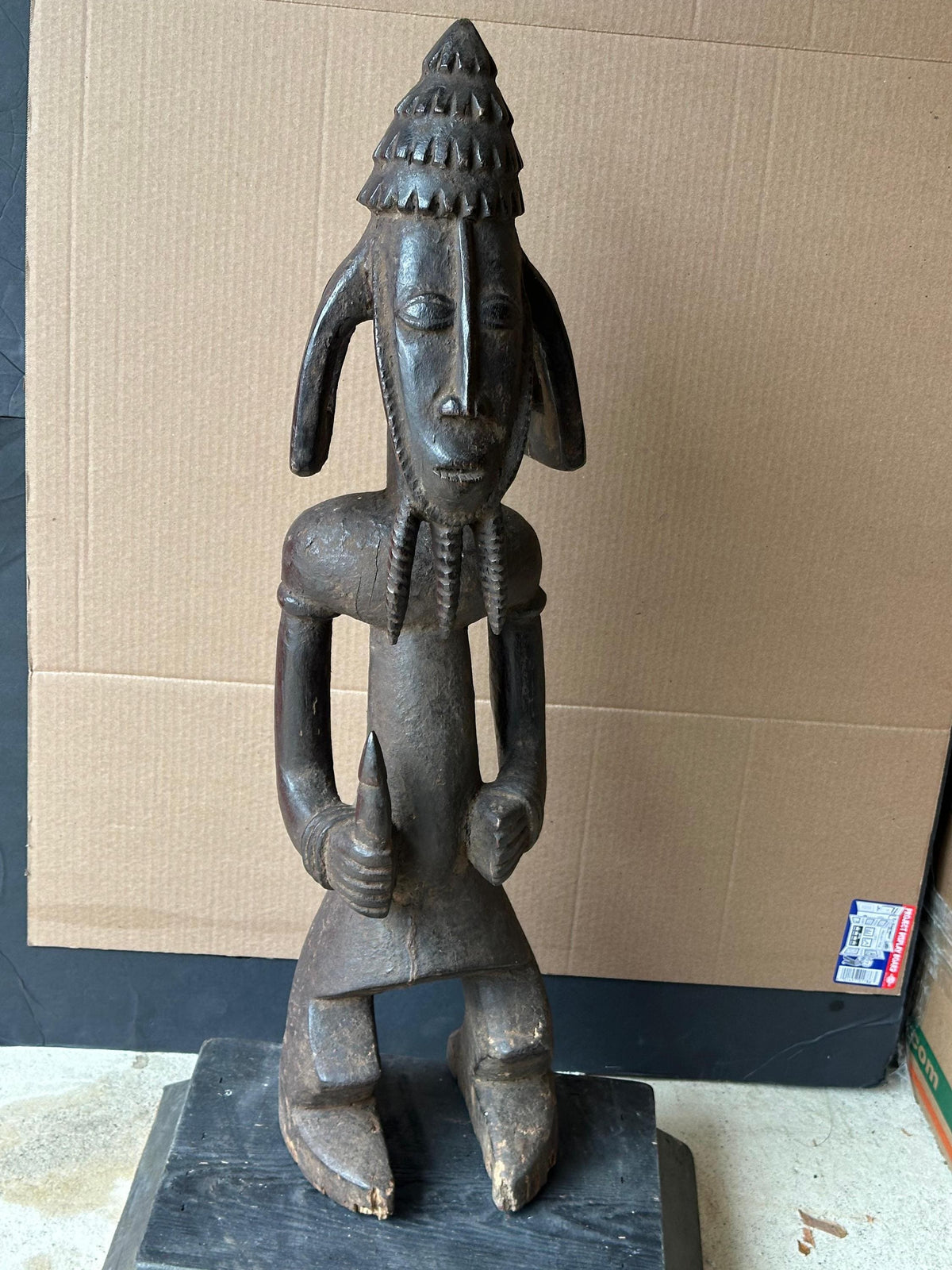 Vintage Dukuum Figure from the Ham People of Nigeria 28.5" | African Tribal Art Decor
