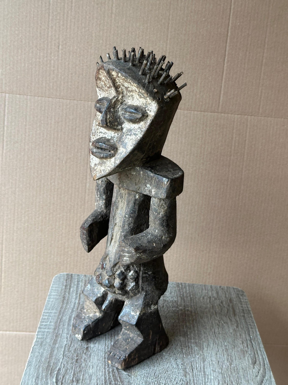 Vintage Mambila Shrine Figure - Tadep - from Cameroon - African Tribal Art 16"