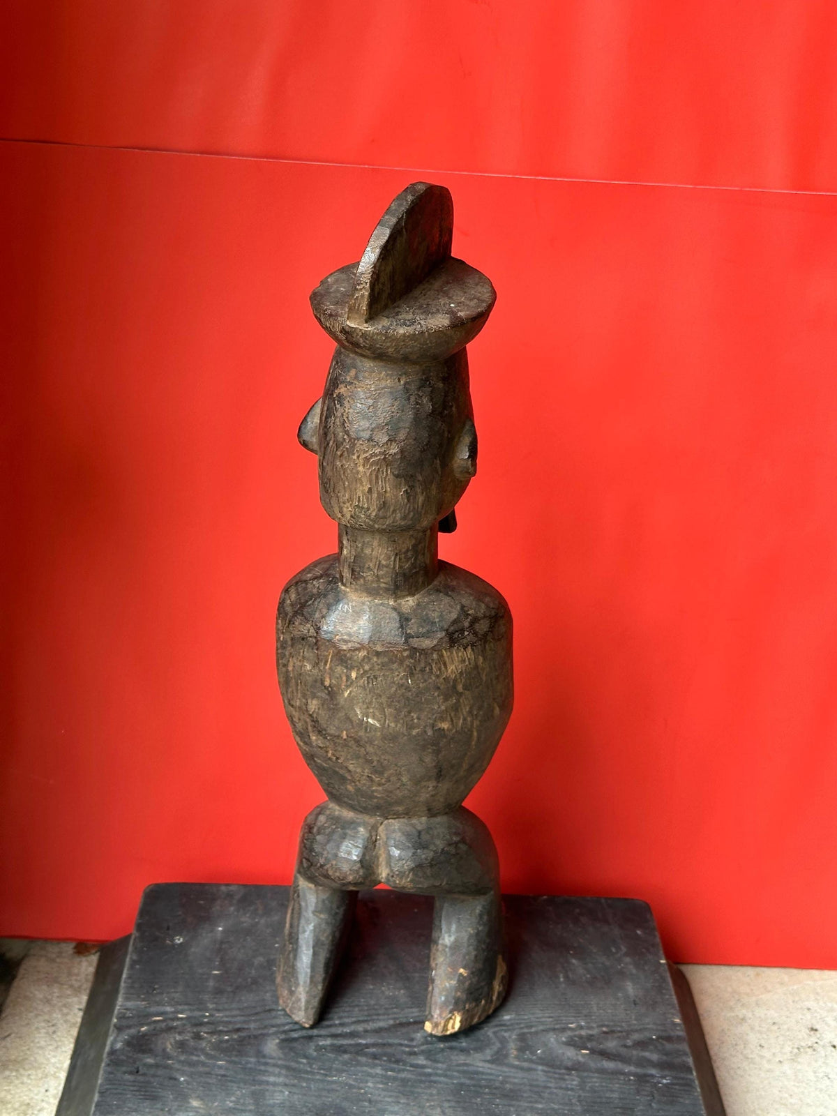 Vintage Teke Power Figure (Nkiba) - Ritual Statue from Congo - African Tribal Art 18.5"
