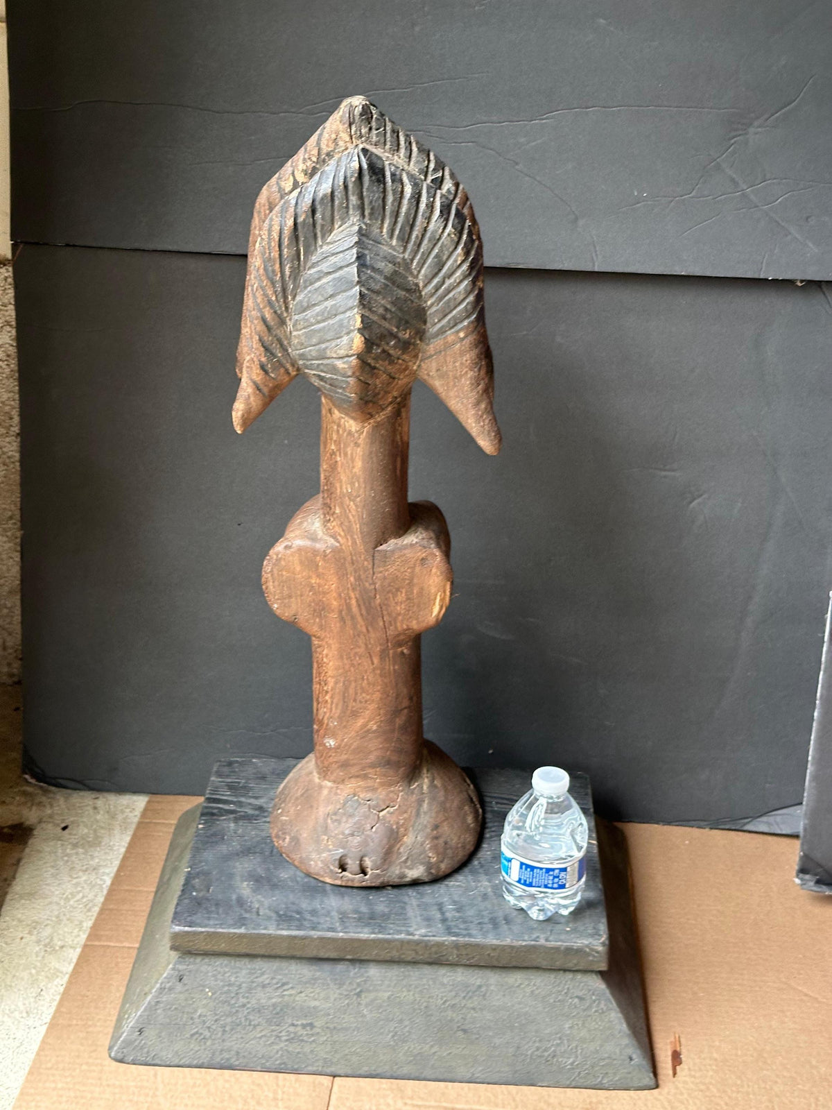 Vintage 22" Bozo Fertility Figure | Mali African Carved Wood Dancing Doll Statue