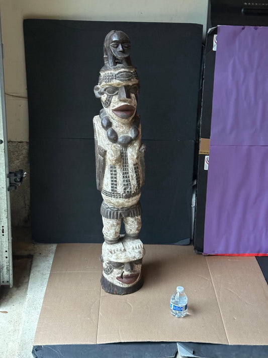Large Vintage Igbo Alusi Shrine Figure - African Art 40.5"