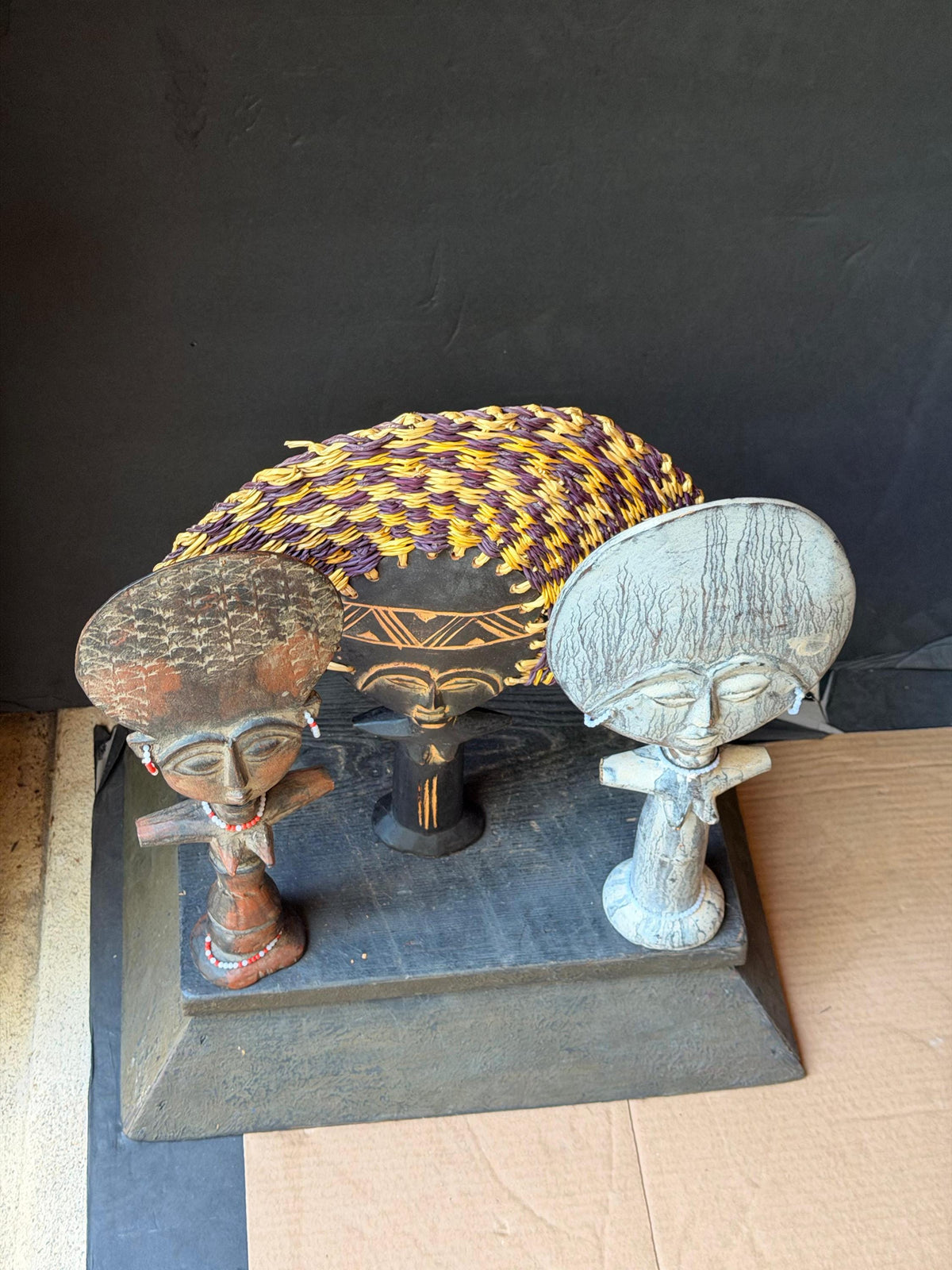 Set of 3 Handcrafted Akan Akuaba Fertility Dolls