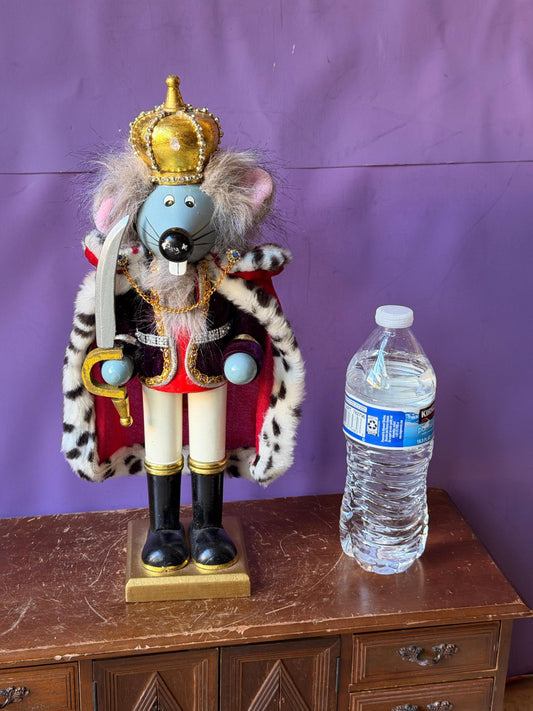 Vintage Mouse King Nutcracker 14" Christmas Ballet Decor King of Mice Figurine