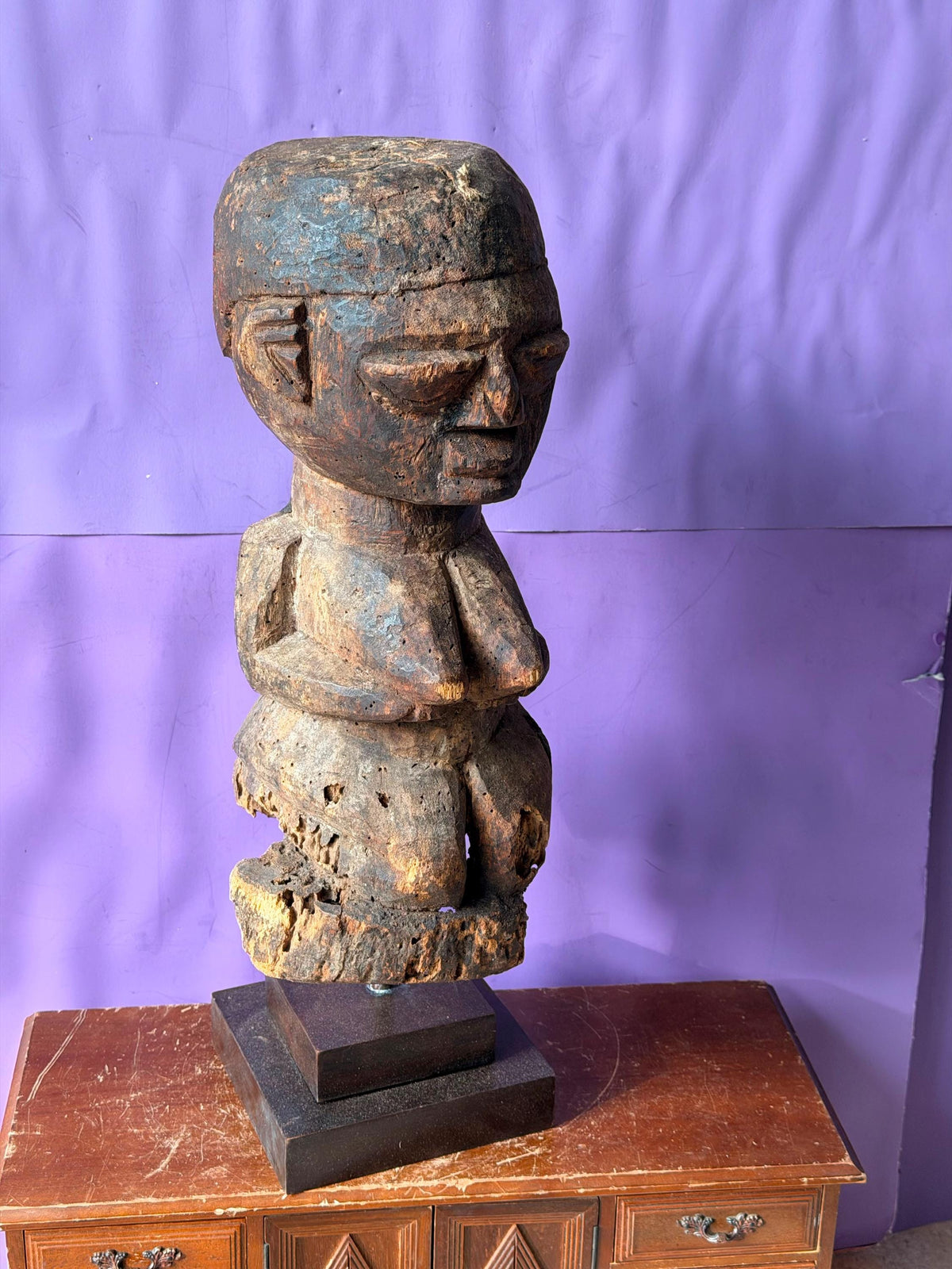 Vintage Fon Bocio Shrine Figure - Benin Vodun Tribal Art Power Statue 19.5"