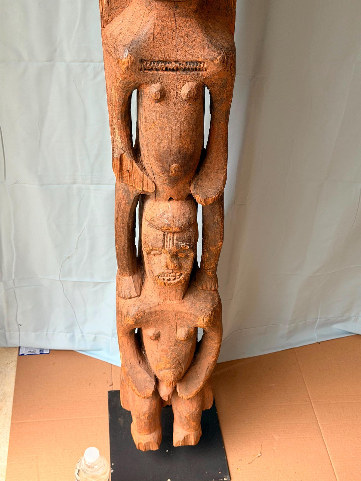 Vintage Igbo Ozo Titled Man Obu House Post - African Art Nigeria 57"
