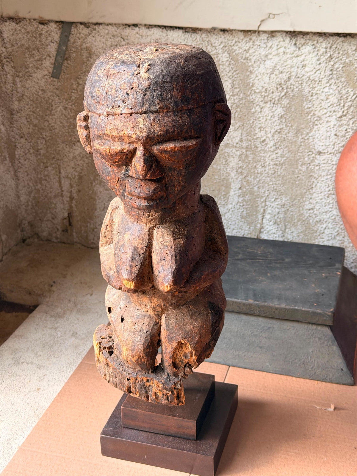 Vintage Fon Bocio Shrine Figure - Benin Vodun Tribal Art Power Statue 19.5"