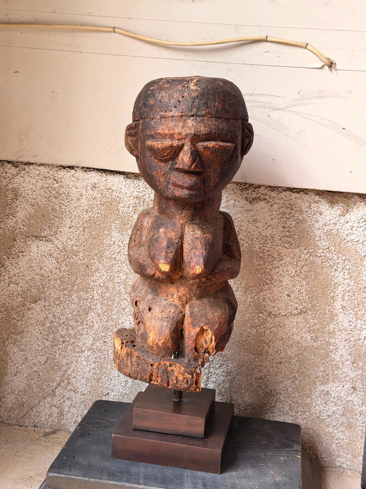 Vintage Fon Bocio Shrine Figure - Benin Vodun Tribal Art Power Statue 19.5"