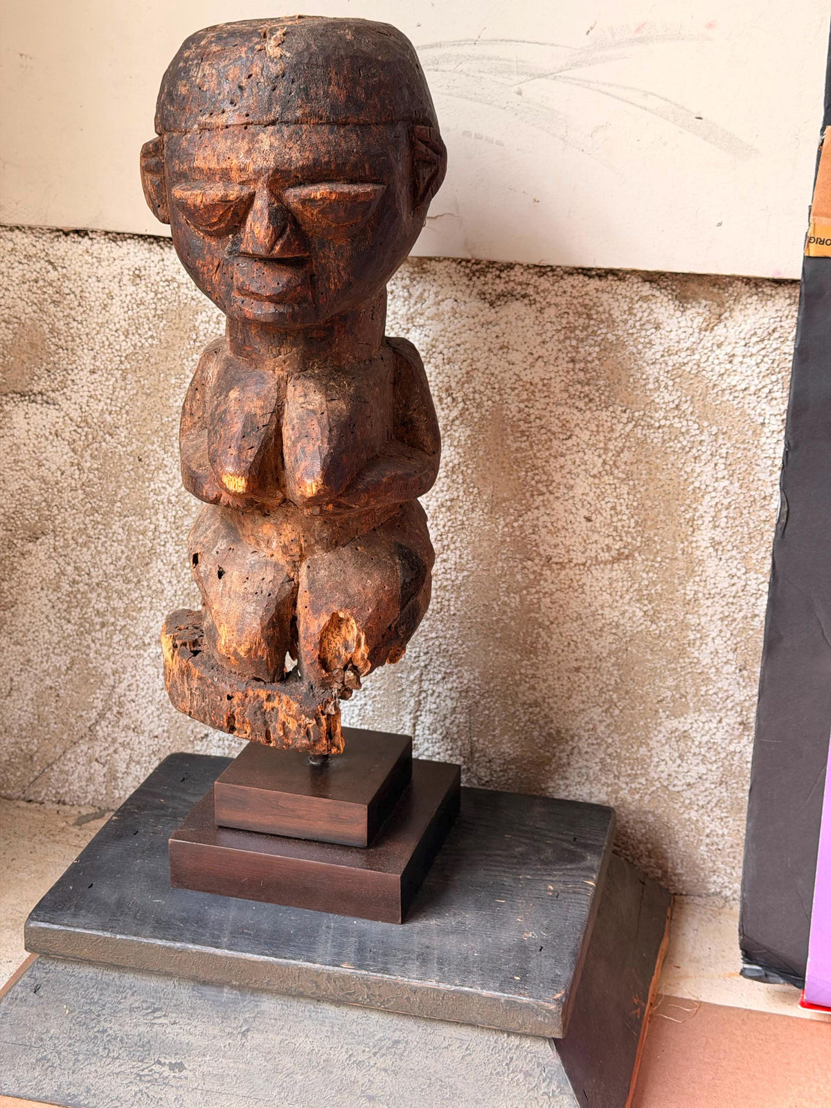 Vintage Fon Bocio Shrine Figure - Benin Vodun Tribal Art Power Statue 19.5"