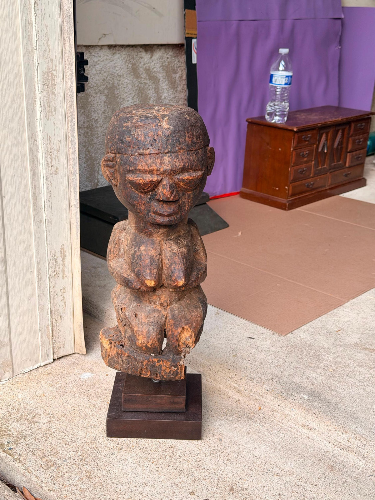 Vintage Fon Bocio Shrine Figure - Benin Vodun Tribal Art Power Statue 19.5"