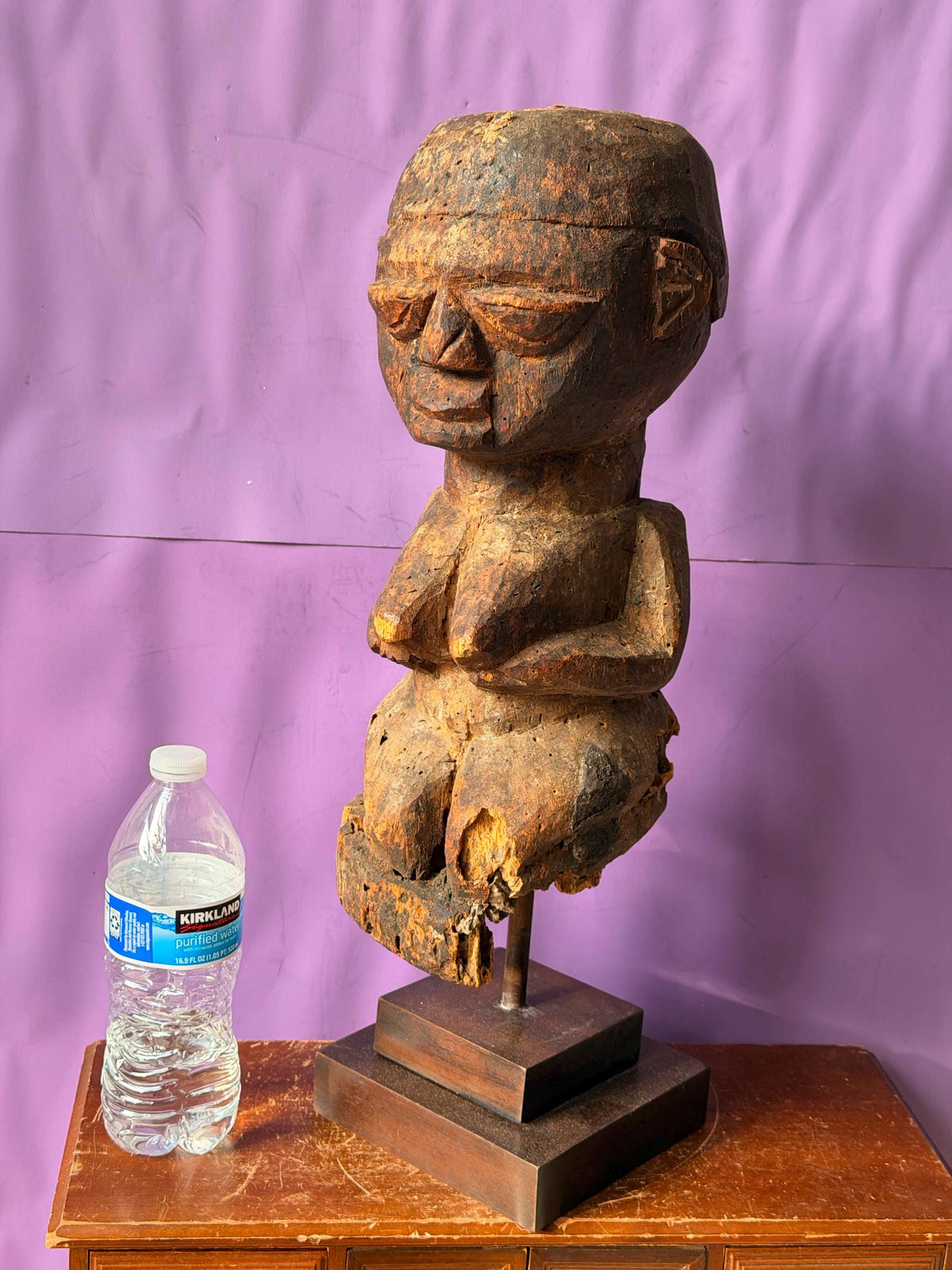 Vintage Fon Bocio Shrine Figure - Benin Vodun Tribal Art Power Statue 19.5"