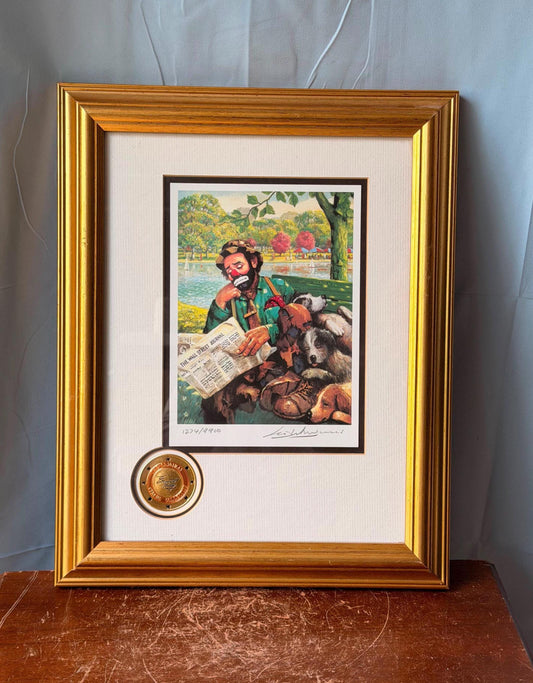Emmett Kelly Limited Edition Clown Print - Wall Street Journal Circus Art