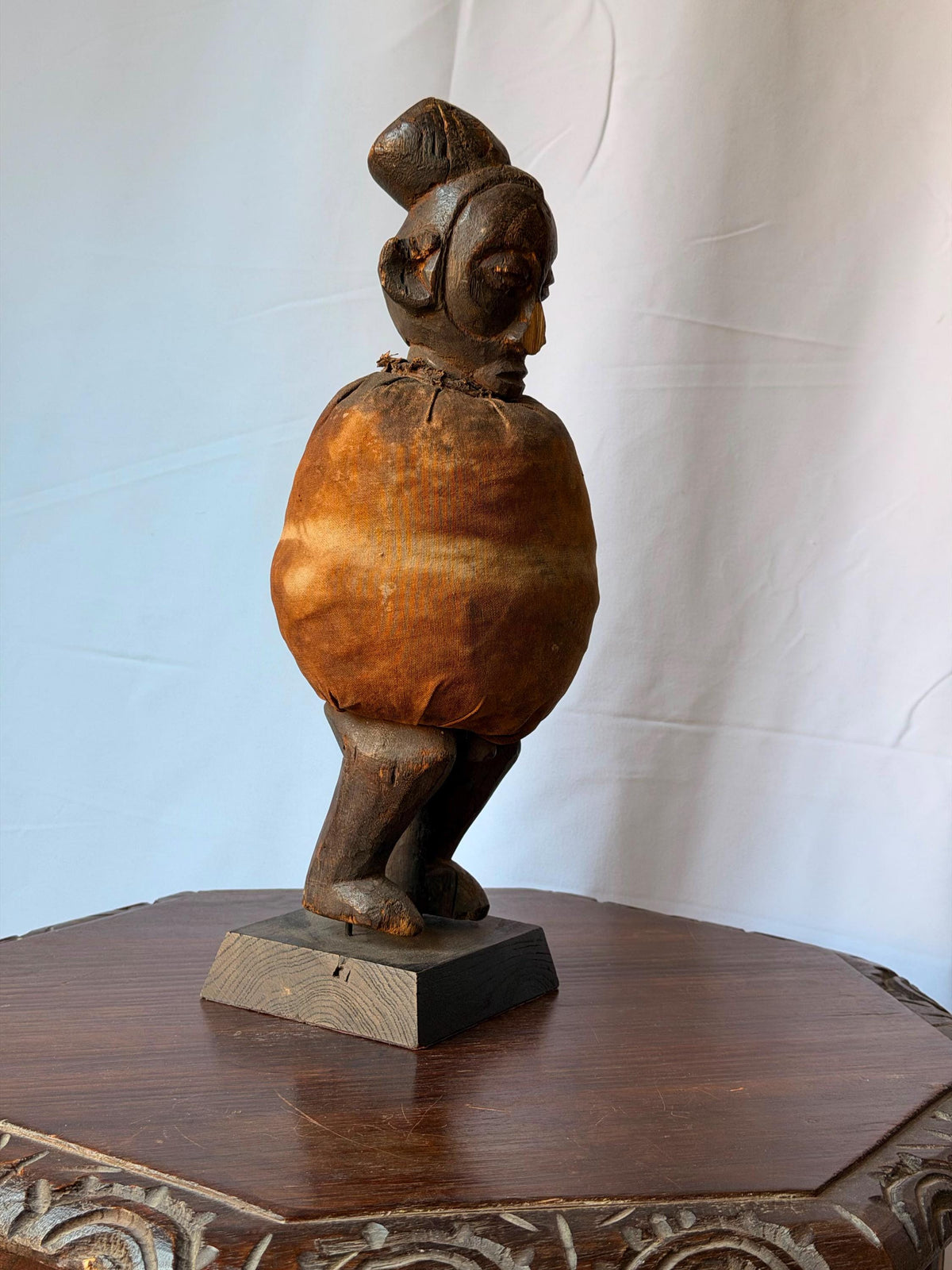 Yaka Power Figure Mbwoolo - DR Congo Wood Statue Medicine Bundle 14.5"