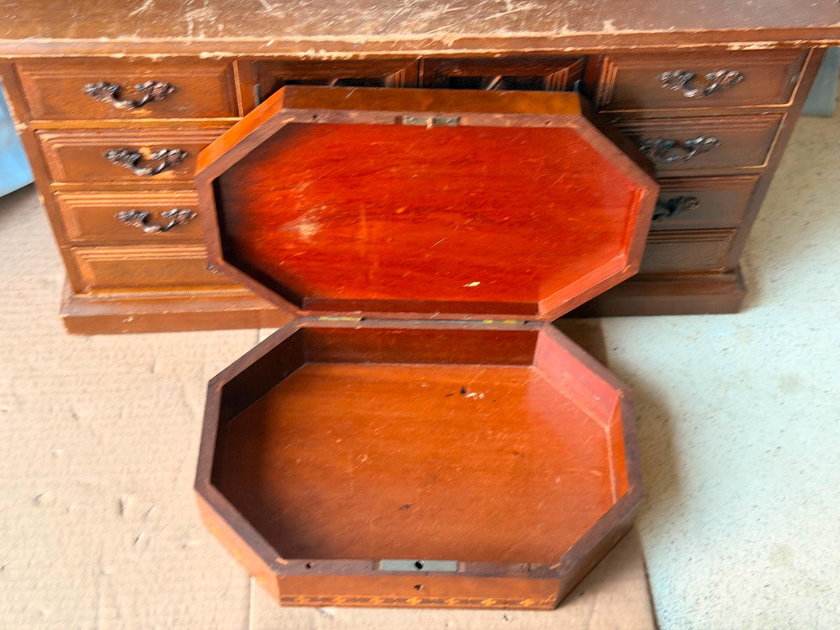 Vintage Brazilian Marquetry Wood Box - Sugarloaf Mountain Rio 10"