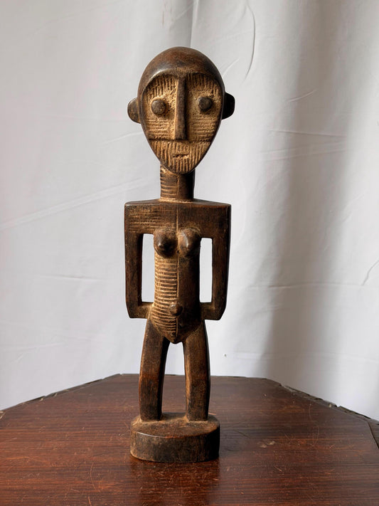 Vintage Central African Metoko Carved Wood Ancestor Figure Tribal Art