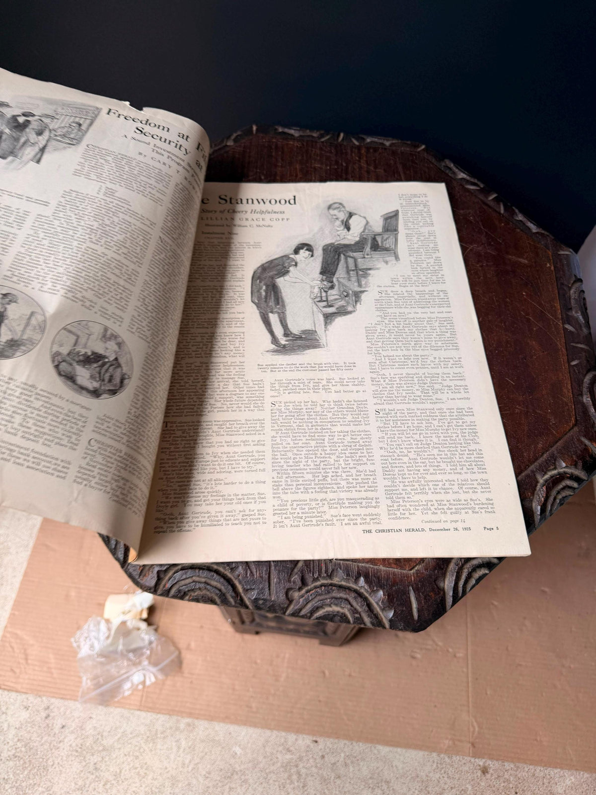 1925 Christian Herald Magazine December 26 Illustrated Ads Periodical Art