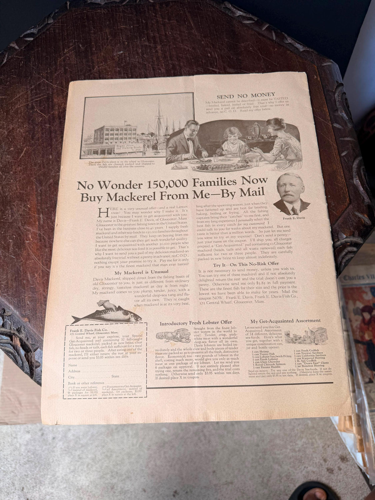 1926 Christian Herald Magazine March 6 Child Goldfish Cover Vintage Print Ads