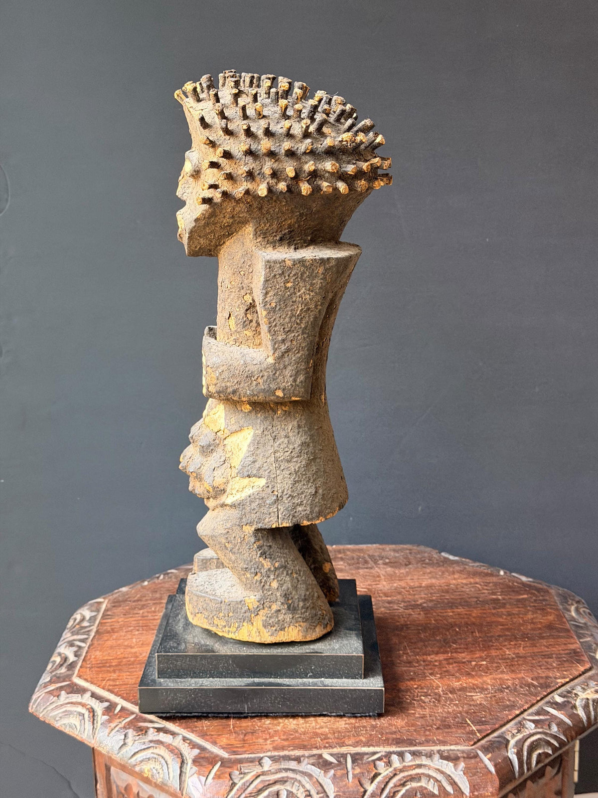Mambila Tadep Power Figure African Carved Wood Ancestral Art Statue 16"