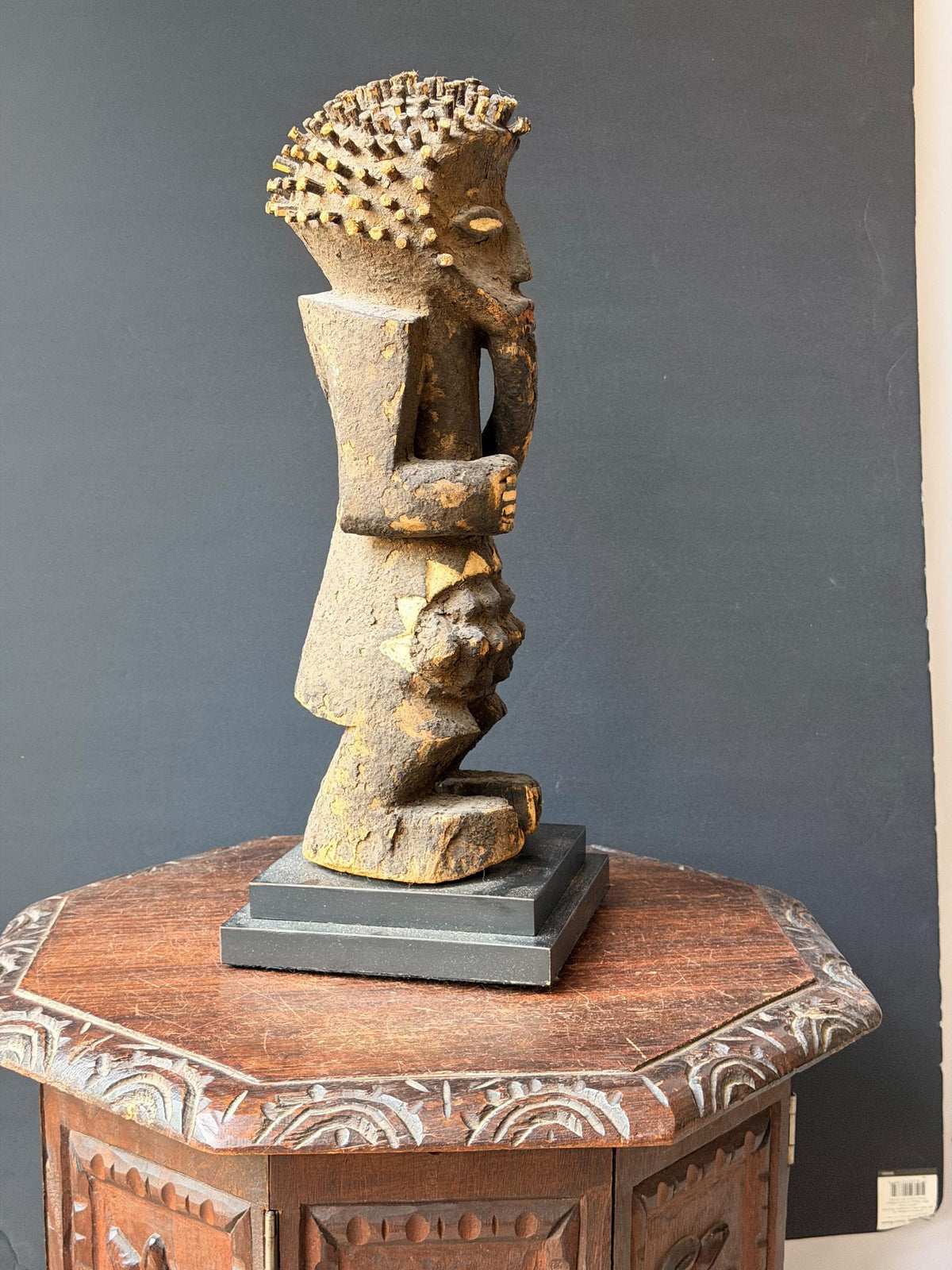 Mambila Tadep Power Figure African Carved Wood Ancestral Statue 16"