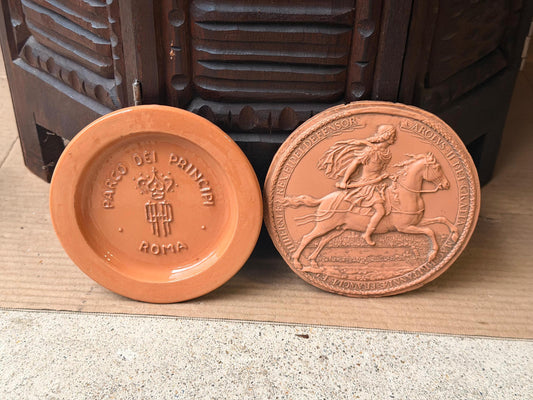 British Museum King Charles II Seal & Parco Dei Principi Roma Terracotta Set