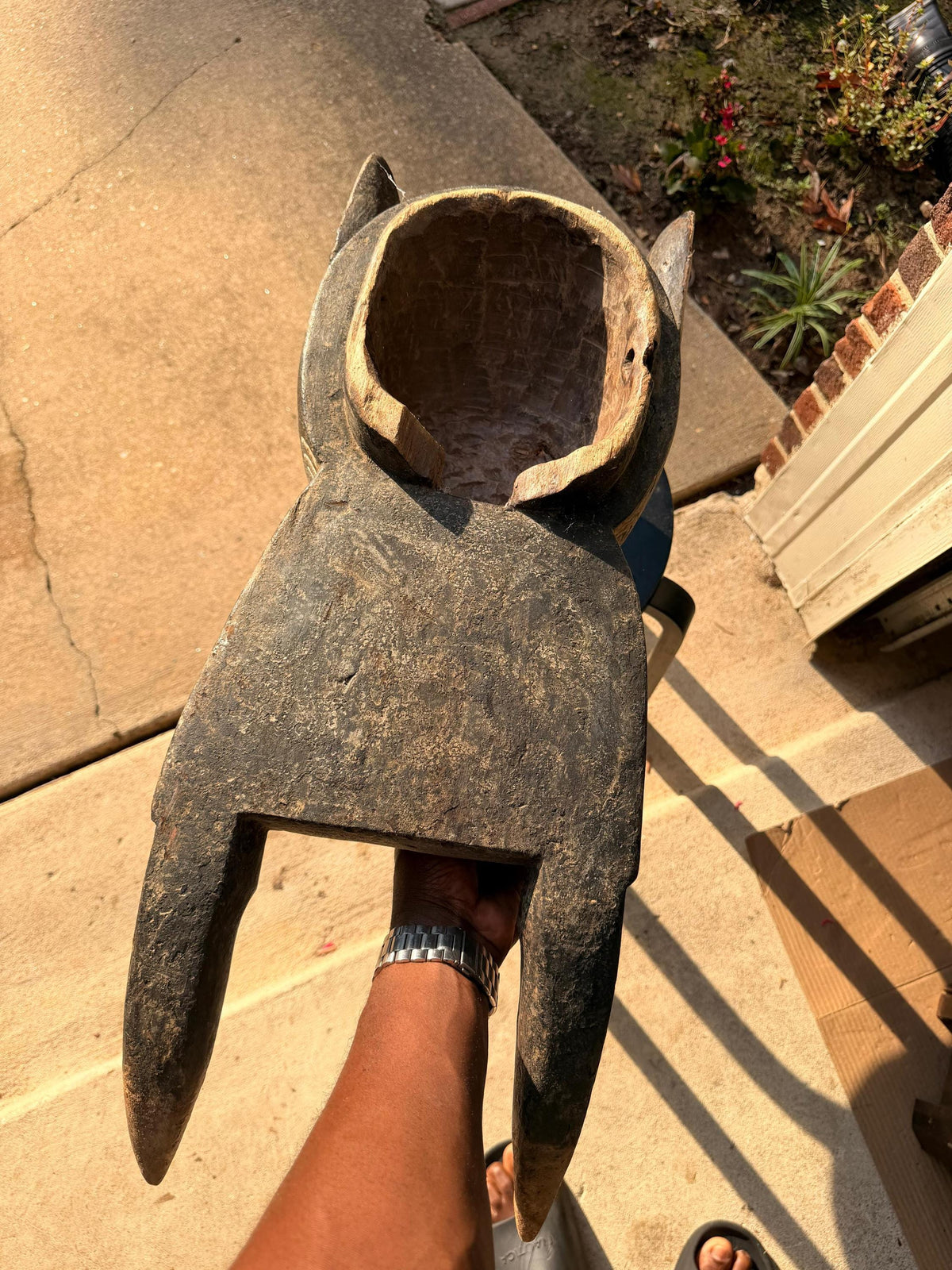 Vintage Igbo Elephant Mask 29" West African Wooden Ogbodo Enyi Provenance