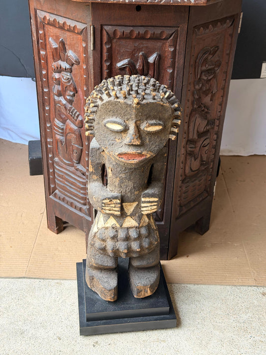 Mambila Tadep Power Figure African Carved Wood Ancestral Art Statue 16"