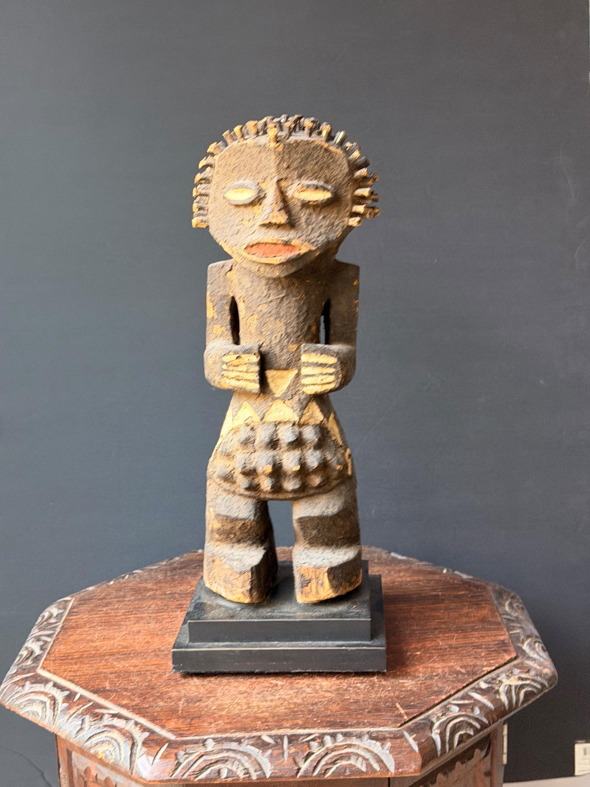 Mambila Tadep Power Figure African Carved Wood Ancestral Art Statue 16"