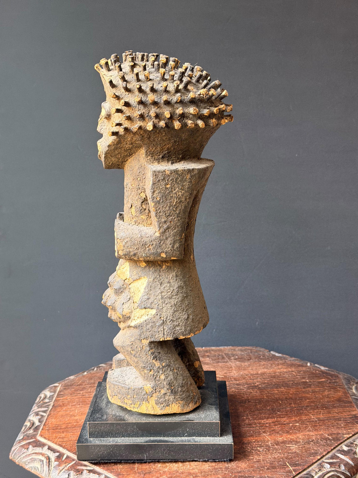 Mambila Tadep Power Figure African Carved Wood Ancestral Art Statue 16"