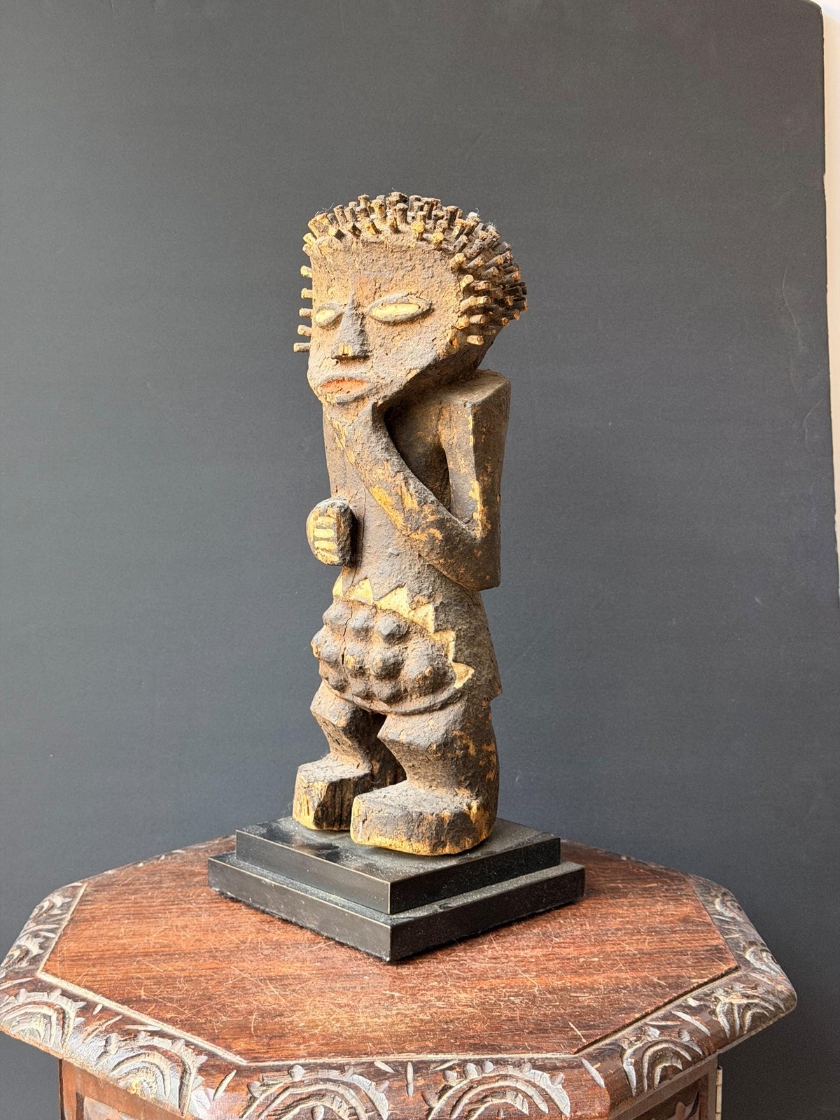 Mambila Tadep Power Figure African Carved Wood Ancestral Statue 16"