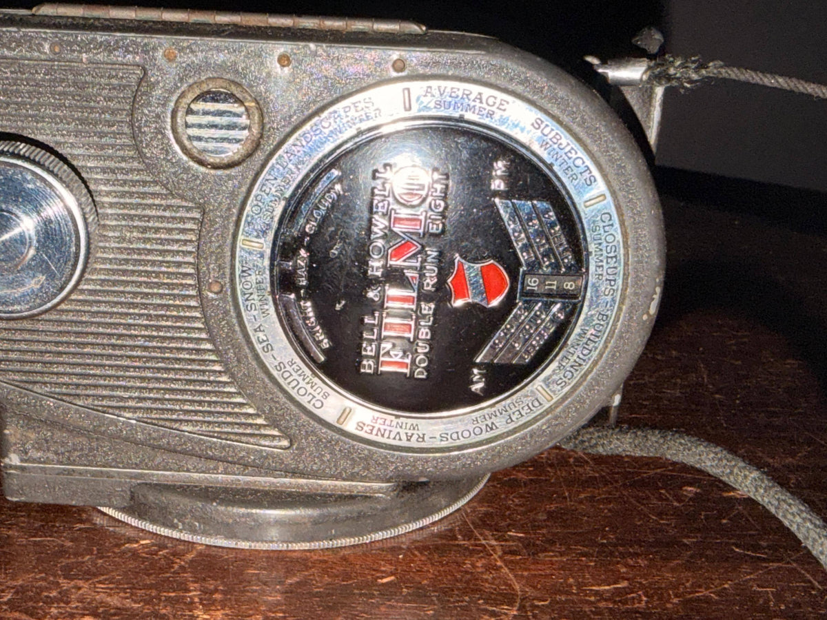Vintage Bell & Howell Filmo Double Run Eight 8mm Movie Camera Pair Mid-Century