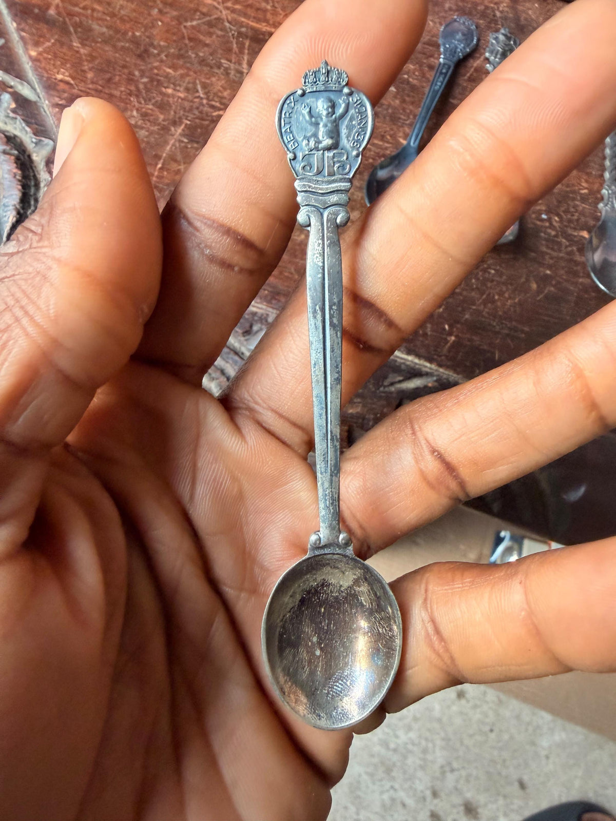 Vintage Gero Dutch Silverplate Spoons Beatrix Irene Royal Windmill Lot 4 Boxed