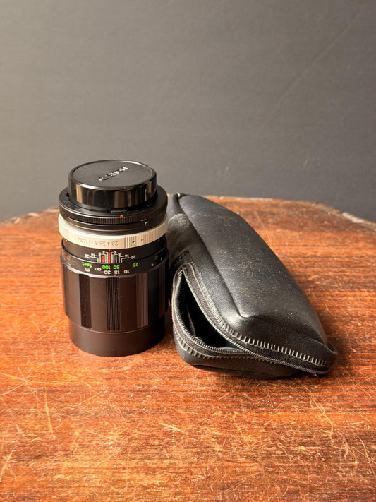 Vintage Soligor 135mm f/2.8 Telephoto Lens Canon FL Mount Japan 4.2x2.5"